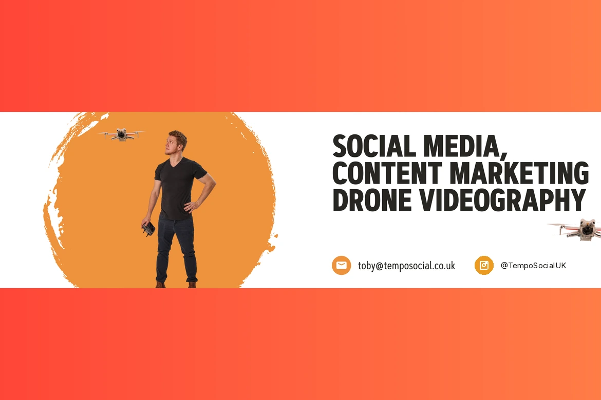Toby Chishick of Tempo Social flying a drone
